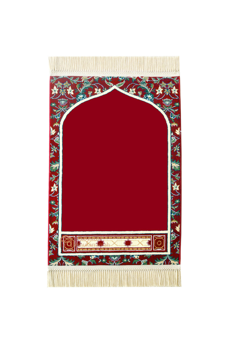 Tapis de prière imam Makkah - Couleur rouge